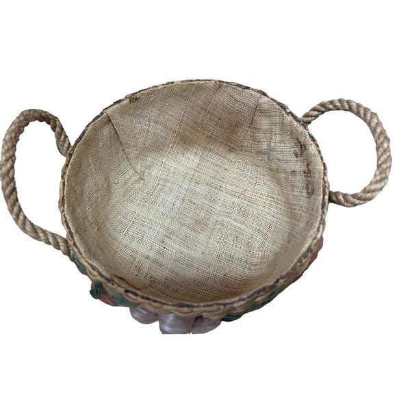 Vintage Anchor Hocking 1 Quart Casserole Baking Dish with Lid and Wicker Woven C - Picture 4 of 16